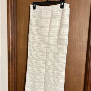 Elegant Cream Knit Skirt from Freshman 1996 in medium